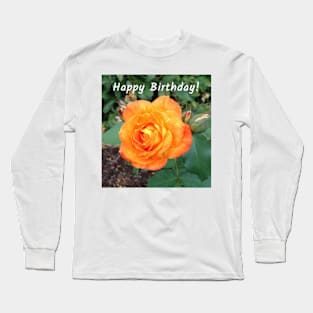 Happy Birthday(Colorful Rose) Long Sleeve T-Shirt